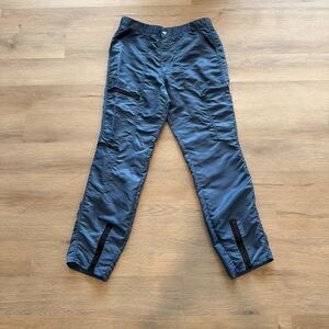 Vintage 80s 90s Graffiti Nylon Pants Men 36 Hip Hop B-Boy Skater Y2K Flaw